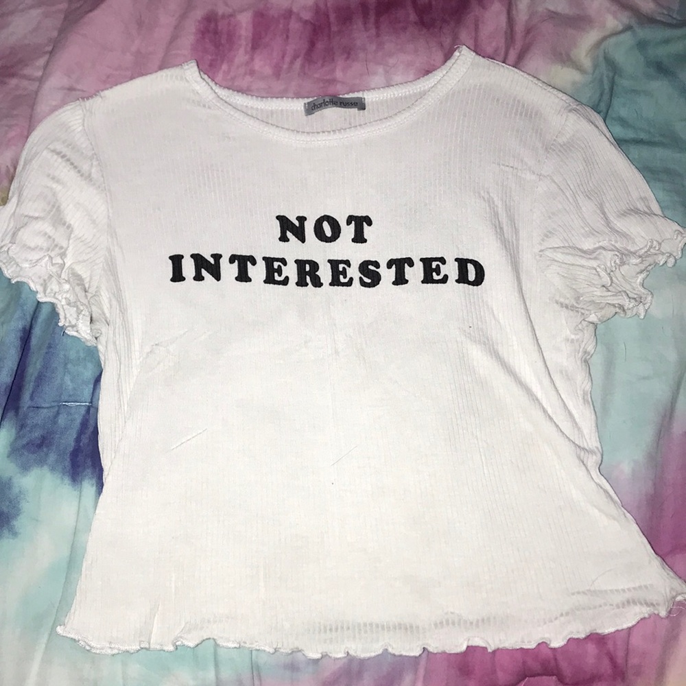“Not Interested” Crop Top